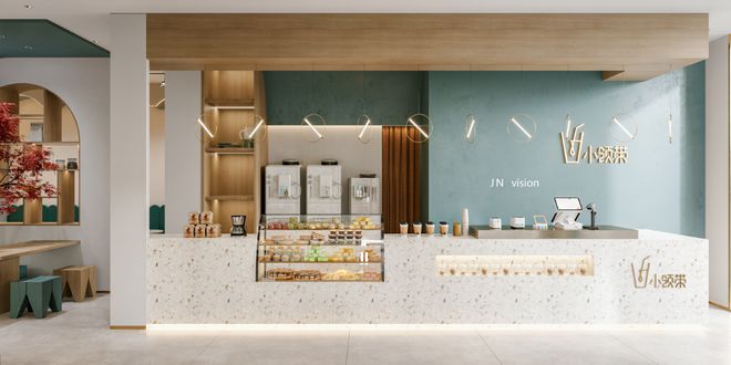 饮品店装修设计效果图：打造独特饮品空间的创意灵感
